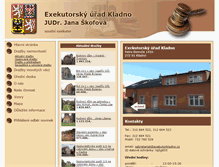 Tablet Screenshot of exekutorkladno.cz